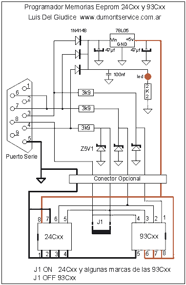 Programador de EEPROM para puerto serial